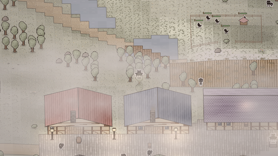 Ground fog over the Hollow Farms at dawn